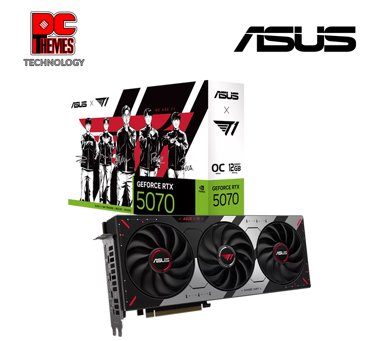 ASUS T1 GeForce RTX™ 5070 12GB GDDR7 OC Edition Graphics card