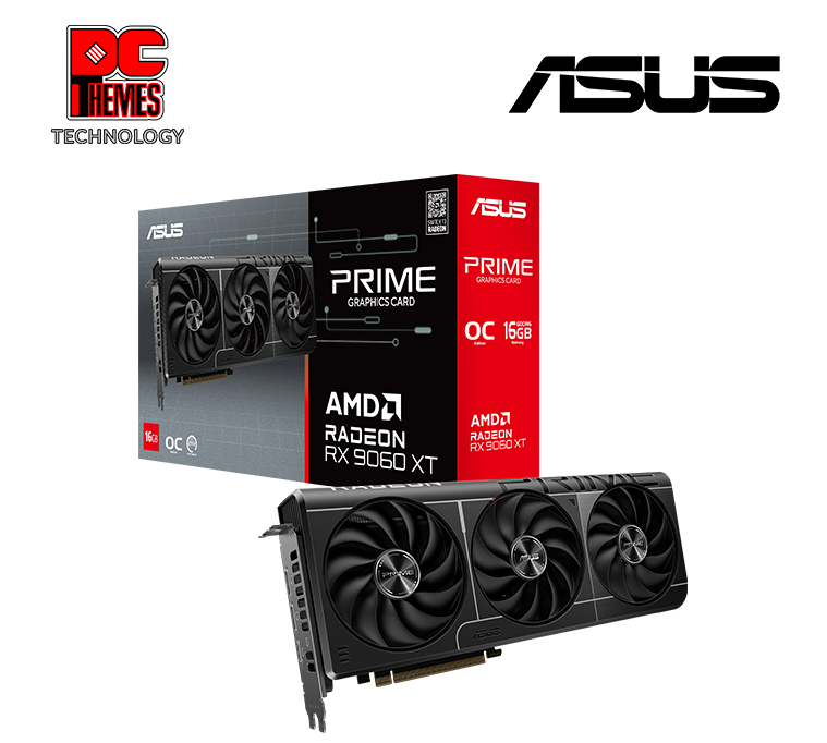 ASUS Prime Radeon™ RX 9060 XT 16GB GDDR6 OC Edition Graphics Card