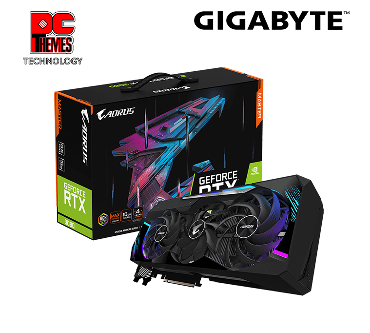 GIGABYTE AORUS GeForce RTX™ 3080 MASTER 10GB (Rev.3) Graphics Card