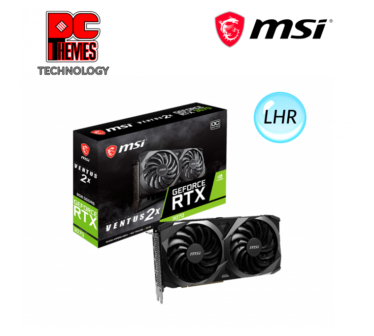 MSI GeForce RTX™ 3070 VENTUS 2X 8G OC LHR Graphics Card