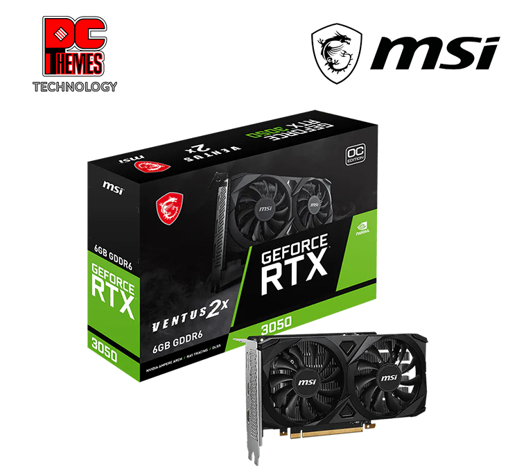MSI GeForce RTX™ 3050 VENTUS 2X 6G OC Graphics Card