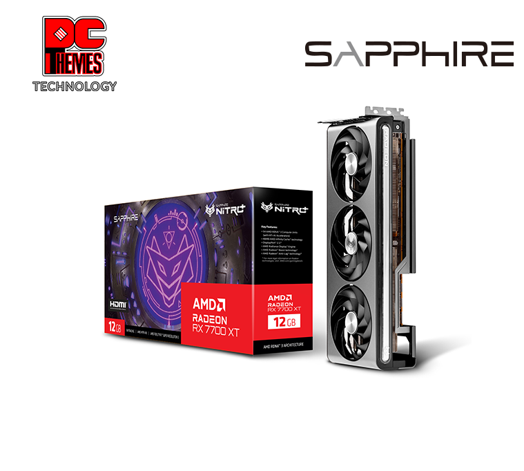 SAPPHIRE NITRO+ AMD Radeon™ RX 7700 XT 12GB Graphics Card