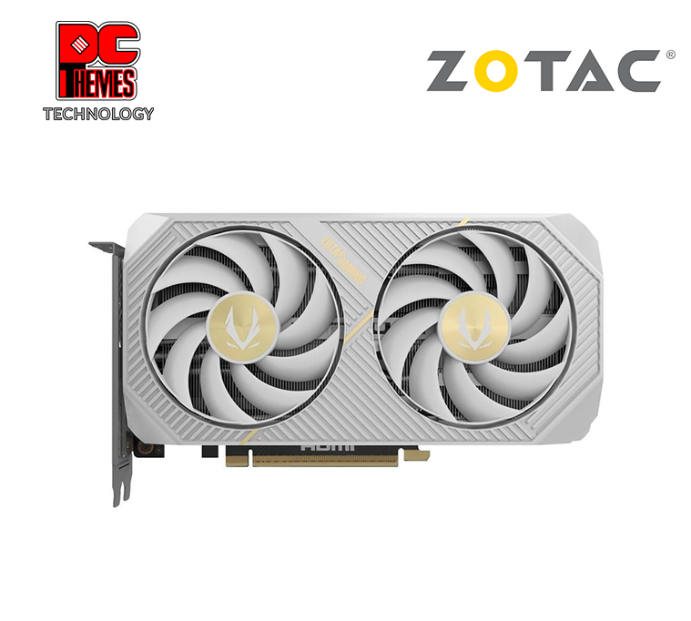 ZOTAC GAMING RTX 5060 Ti TWIN EDGE OC 16GB Graphics Card - WHITE - 	L220.5mm x W120.25mm x H41.6mm (SFF-Ready)