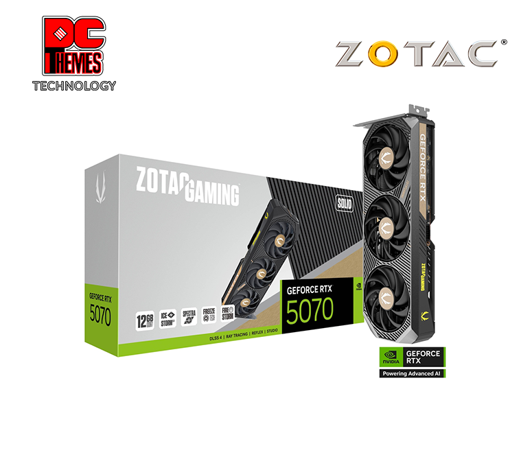 ZOTAC GAMING GeForce RTX 5070 SOLID Graphics Card