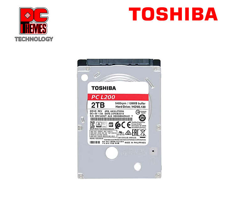 TOSHIBA L200 2TB 2.5" 5400RPM Hard Disk