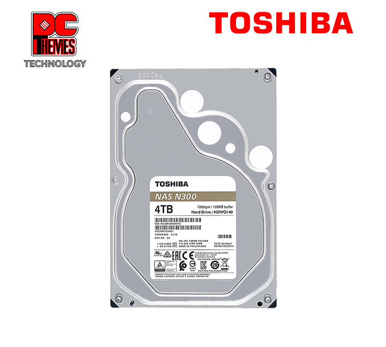 TOSHIBA NAS N300 4TB 3.5" 7200RPM Hard Disk