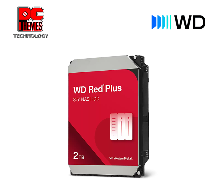 WD Red Plus 2TB 3.5" 5400RPM Hard Disk