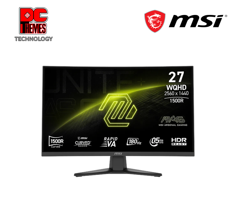 MSI MAG 275CQF E18 2560x1440 (WQHD) Curved 1500R 180Hz Monitor