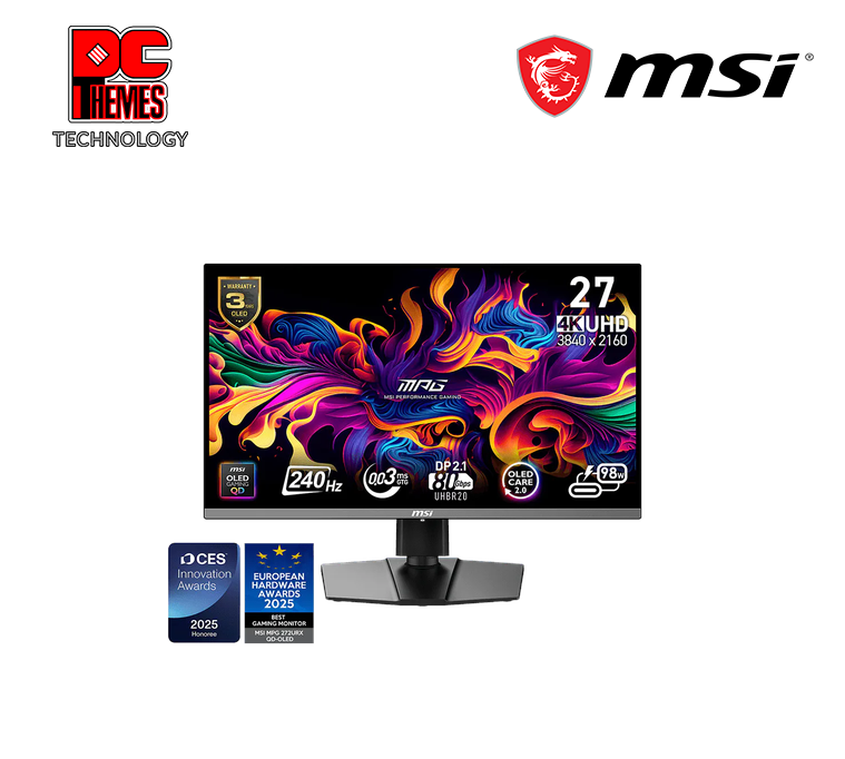MSI MPG 272URX QD-OLED 3840x2160 (UHD) Flat 240Hz Monitor