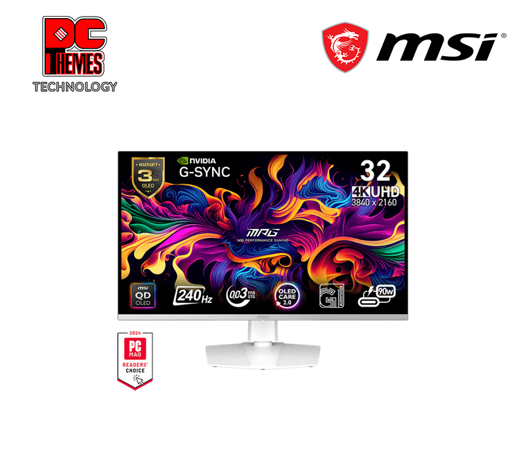 MSI MPG 321URXW QD-OLED 3840x2160 (UHD) Flat 240Hz Monitor