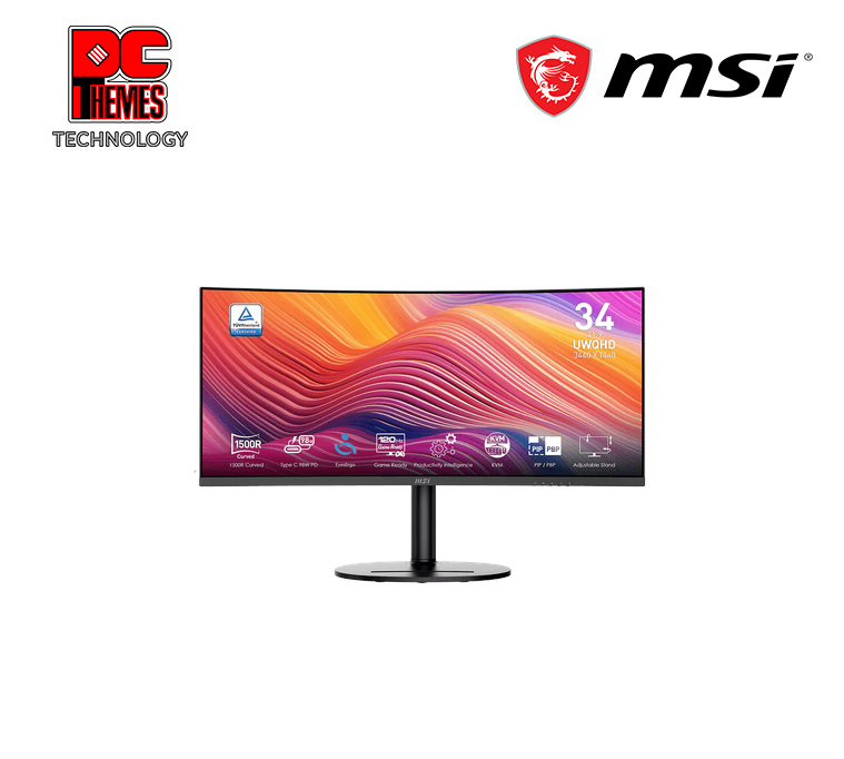 MSI Modern MD342CQP 34" (21:9) VA 3440x1440 (UWQHD) Curved 1500R 120Hz Monitor