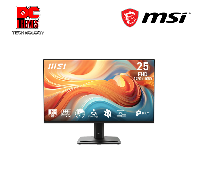 MSI PRO MP251 E14A 24.5" (16:9) IPS 1920x1080 (FHD) Flat 144Hz Monitor
