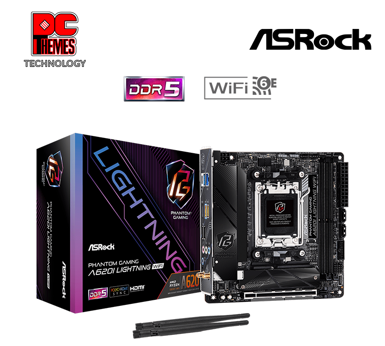 ASRock A620I LIGHTNING WIFI ITX Motherboard