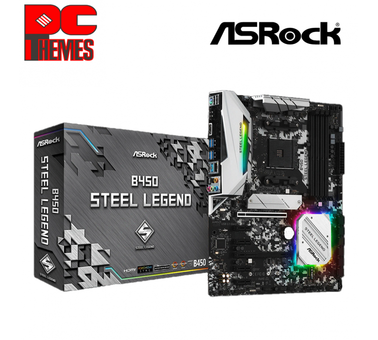 Asrock B450 Steel Legend Am4 Motherboard