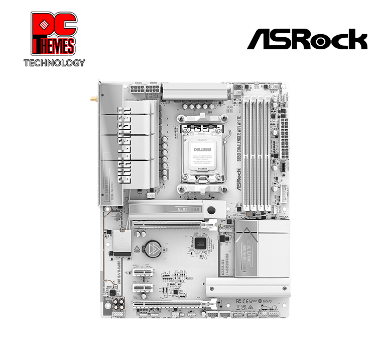 ASRock B850 CHALLENGER WIFI7 Motherboard - WHITE