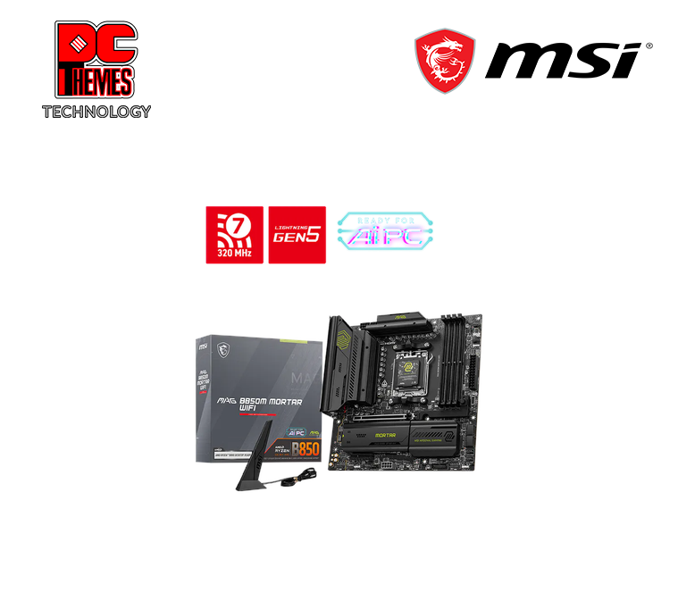 MSI MAG B850M MORTAR WI-FI AM5 MOTHERBOARD