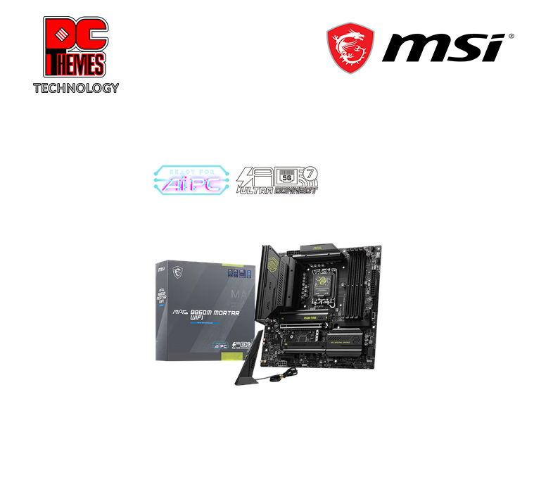 MSI MAG B860 MORTAR WIFI LGA1851 MOTHERBOARD