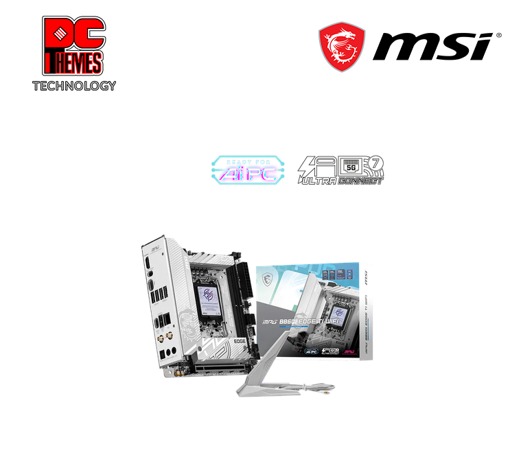 MSI MPG B860I EDGE TI WIFI LGA1851 MOTHERBOARD