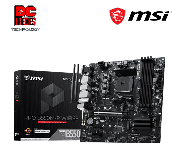 MSI PRO B550M-P WIFI 6E AM4 MOTHERBOARD