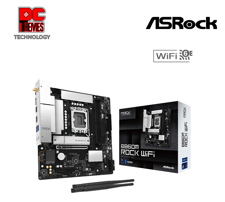 ASRock B860M ROCK WIFI6E Motherboard