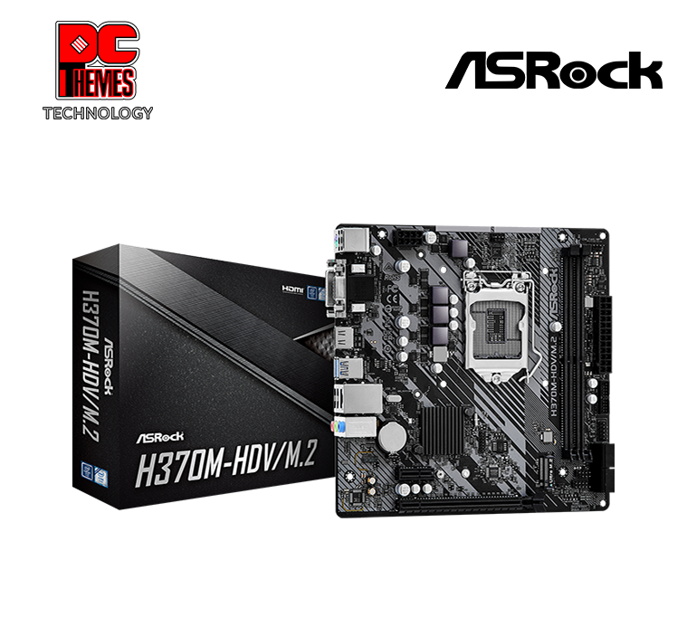 ASRock H370M-HDV/M.2 (LGA1151 8th/9th gen) Motherboard