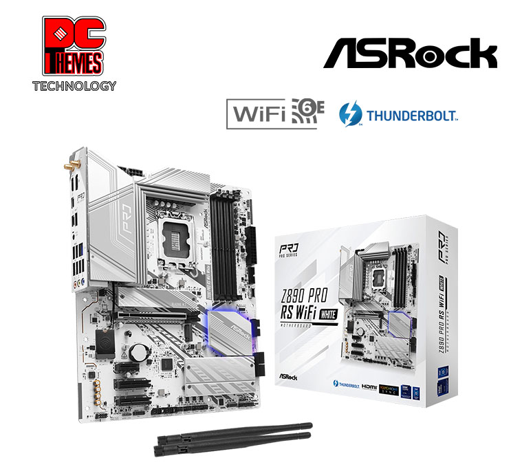 ASROCK Z890 Pro RS WiFi White Motherboard