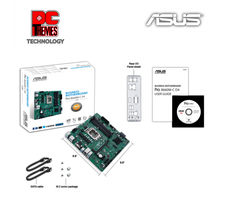 ASUS Pro B660M-C D4-CSM Motherboard