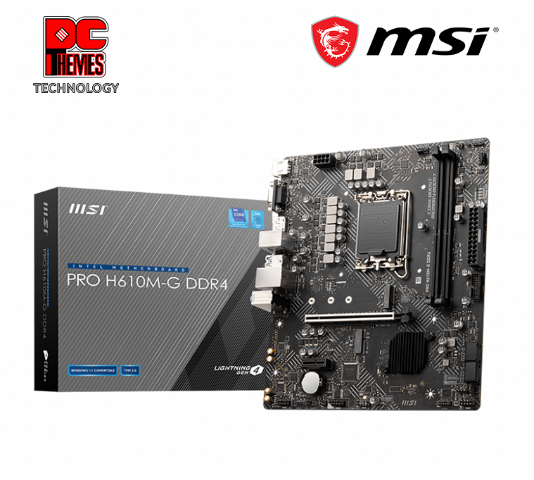 MSI PRO H610M-G D4 Motherboard