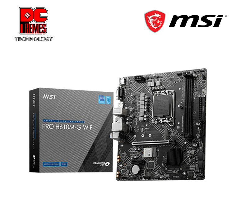 MSI PRO H610M-G WI-FI D5 LGA1700 MOTHERBOARD