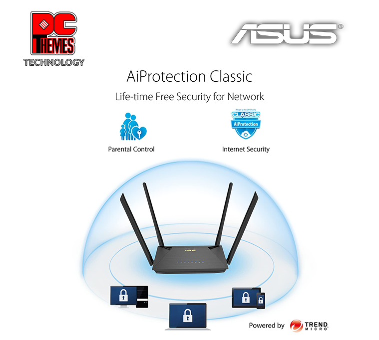 ASUS AX1800 Dual Band RT-AX53U Wi-Fi 6 Router