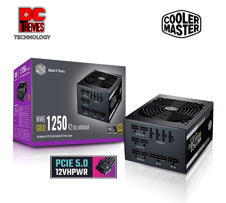 COOLER MASTER MWE GOLD 1250W V2 ATX 3.0 Full Modular Power Supply