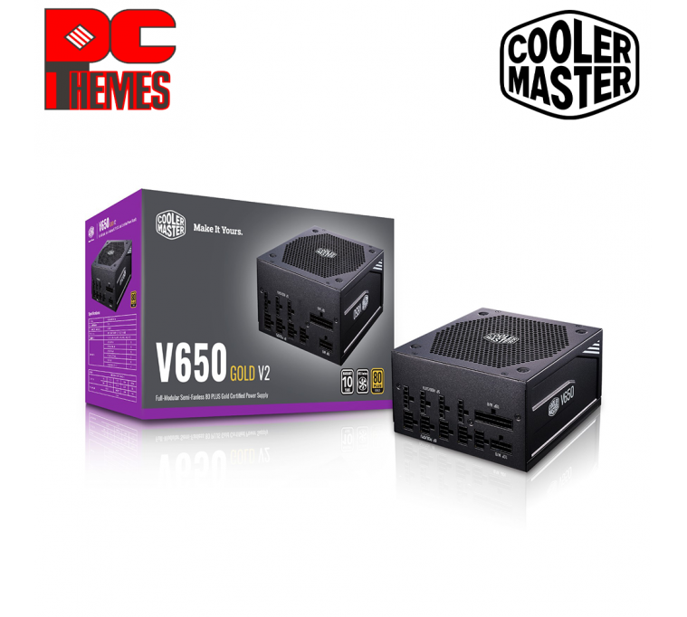 COOLER MASTER V650 80+ Gold V2 Full Modular Power Supply - [Black]