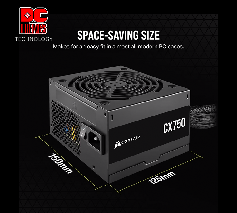 CORSAIR CX Series, CX750, 750w 80+ Bronze ATX Power Supply