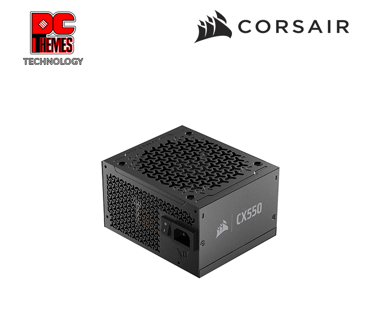 CORSAIR CX Series, CX550, 550 Watt, ATX 3.1, Cybenetics Silver, Non-Modular Power Supply