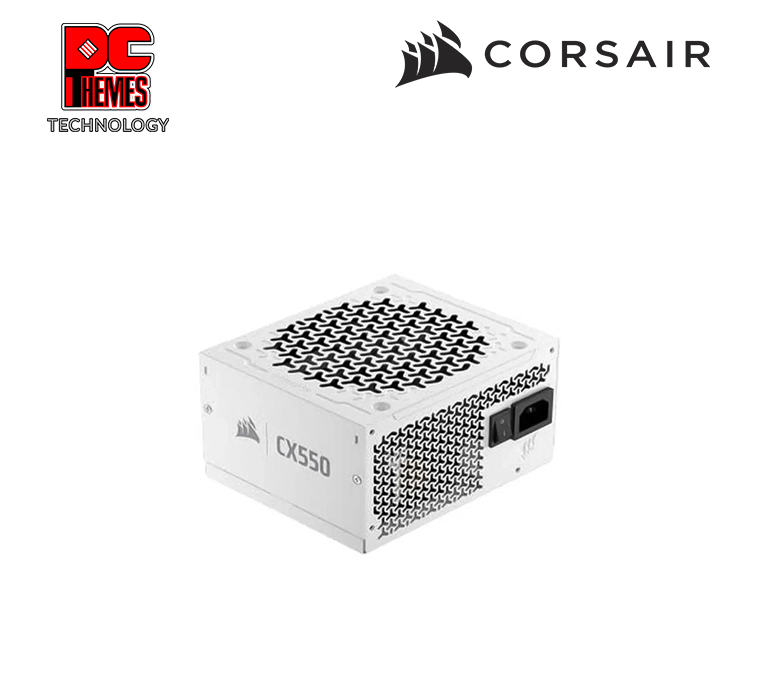 CX White Series, CX550 White, 550 Watt, ATX 3.1, Cybenetics Bronze, Non-Modular Power Supply