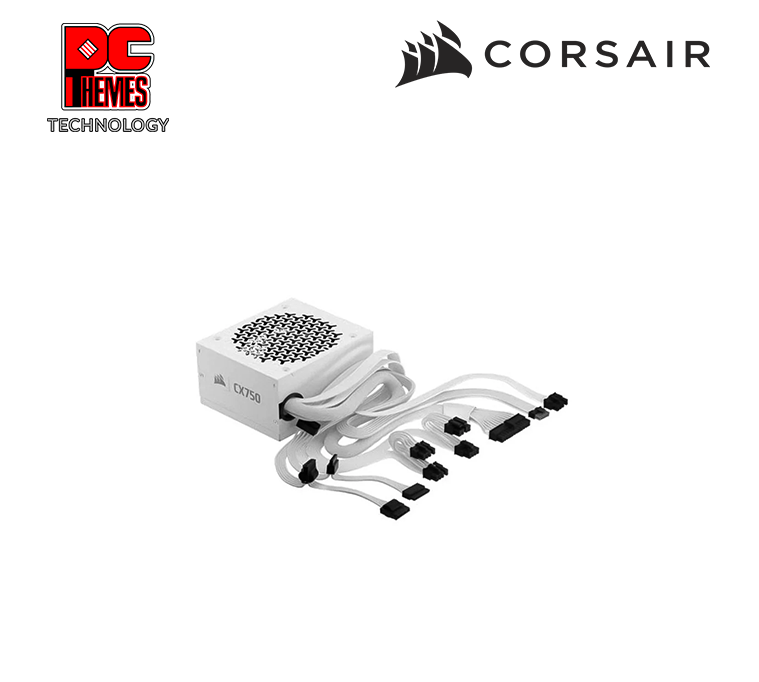 CX White Series, CX750 White, 750 Watt, ATX 3.1, Cybenetics Gold, Non-Modular Power Supply