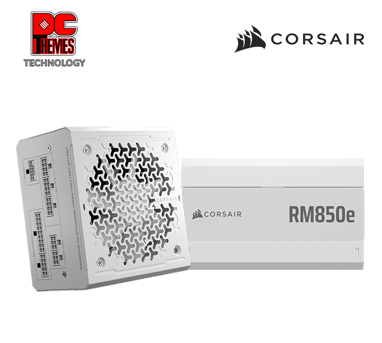 CORSAIR RMe Series RM850e Fully Modular Low-Noise ATX Power Supply - White