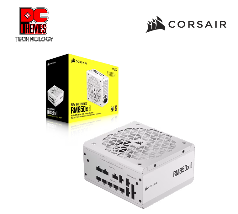 CORSAIR RM850x SHIFT 80 PLUS Gold Fully Modular ATX Power Supply - White