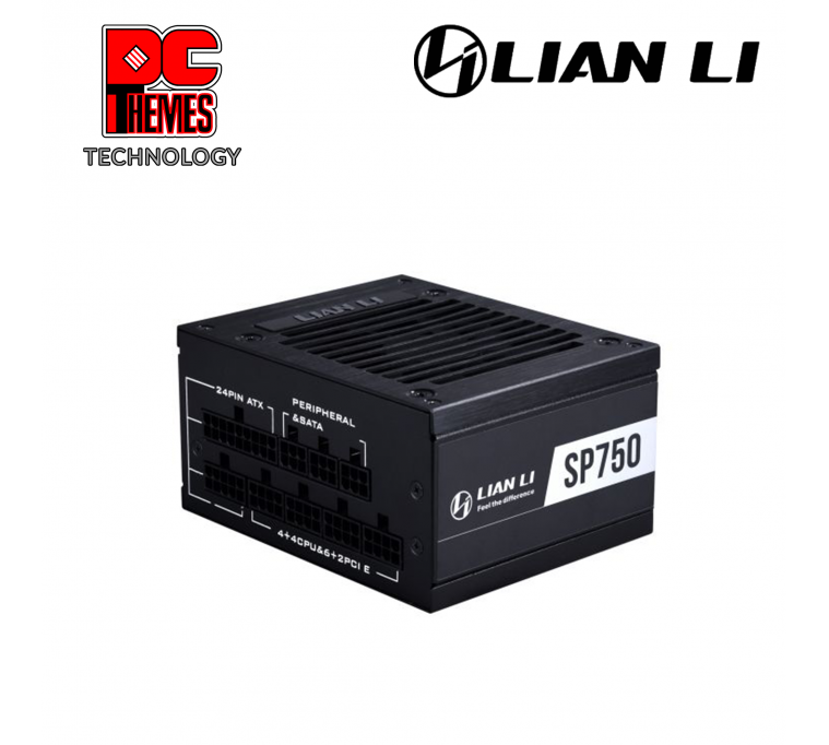 LIAN LI SP750 80+ Gold 750w SFX Power Supply (Black)