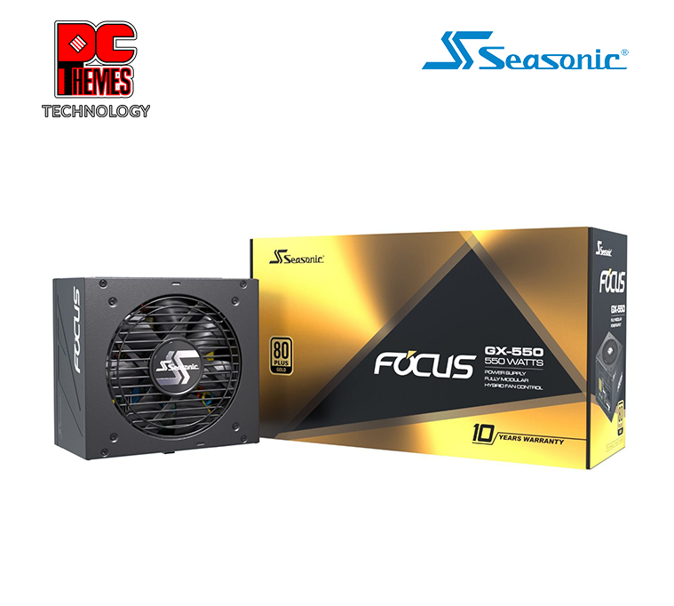 SEASONIC Focus GX-550W Full Mod 80+ Gold Power Supply