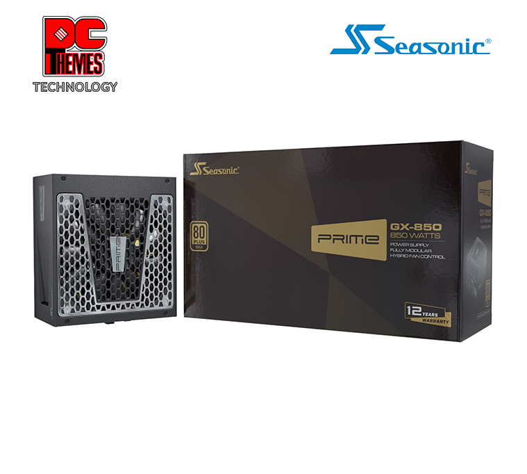 SEASONIC Prime GX 850W 80+ Gold Full Mod Power Supply