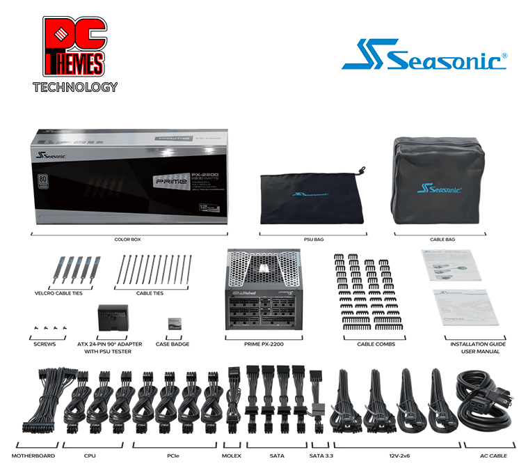 SEASONIC Prime PX 2200W Platinum 3.1 Power Supply