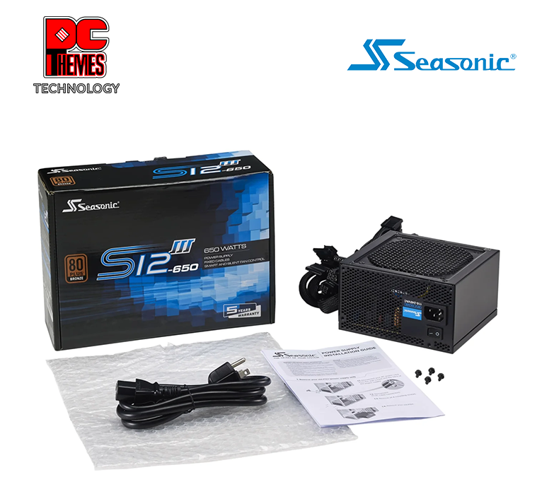 SEASONIC S12III-650W Non Modular 80+ Bronze Power Supply