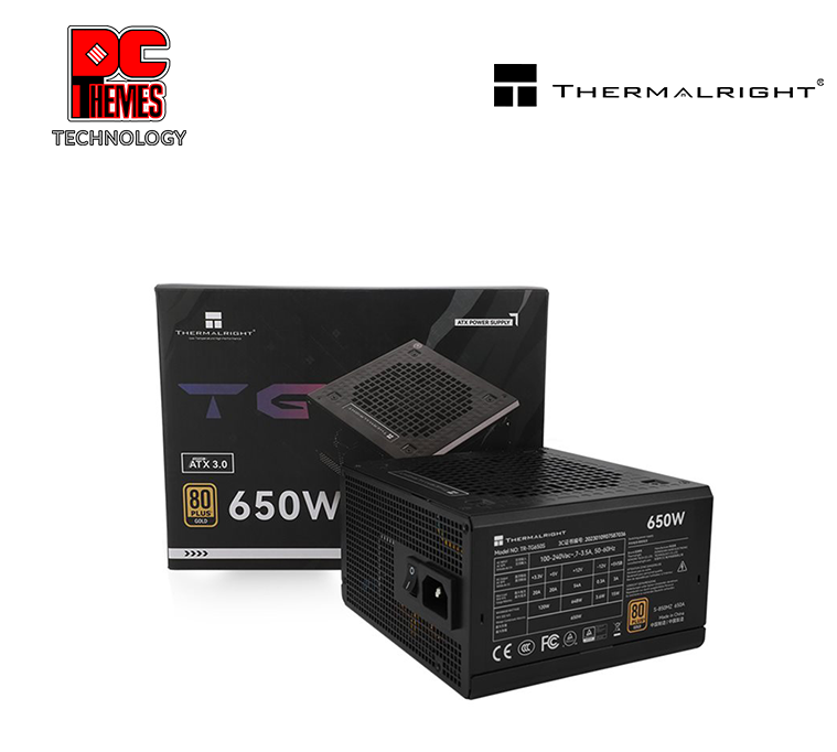 THERMALRIGHT TG 650W 80+ Gold Non Modular Power Supply
