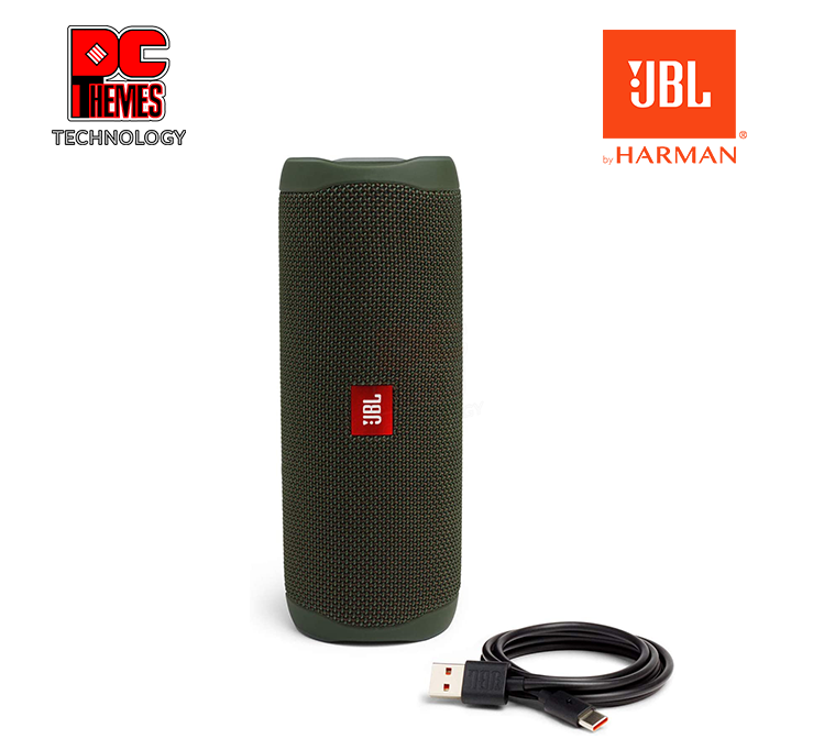 JBL Flip 5 Bluetooth Speaker (Green)