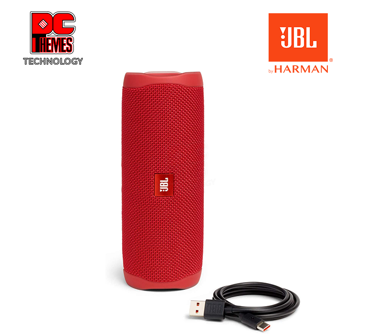 JBL Flip 5 Bluetooth Speaker (Red)