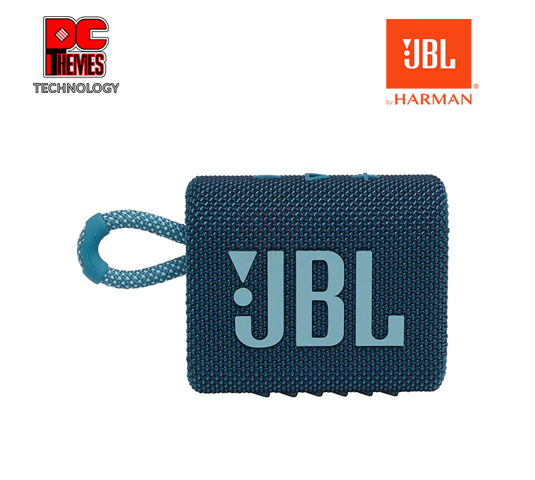 JBL Go 3: Portable Bluetooth Speaker (Blue)