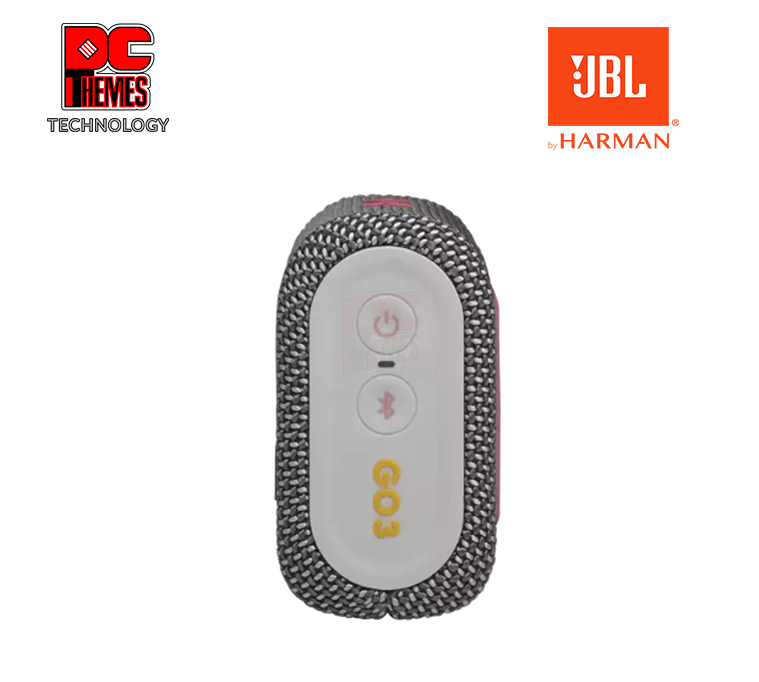 JBL Go 3: Portable Bluetooth Speaker (Grey)
