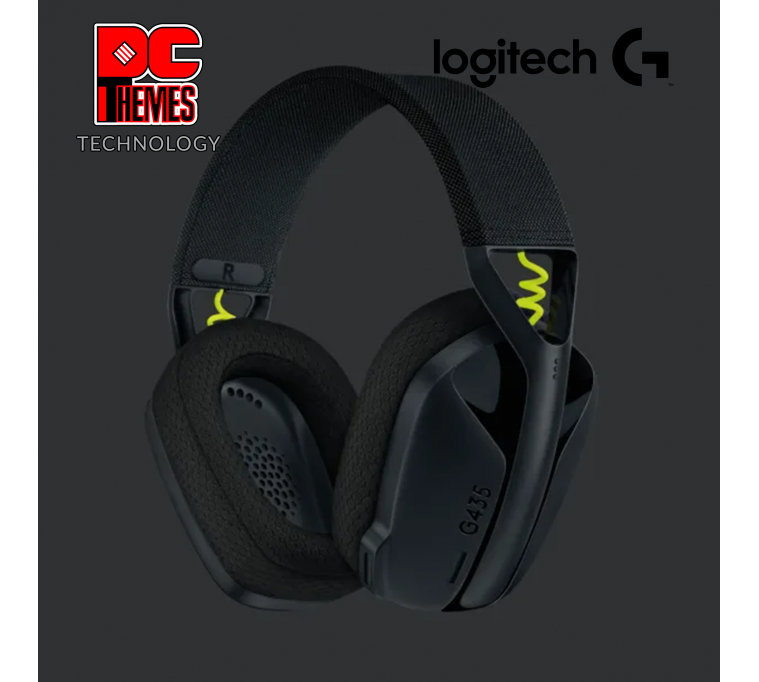 LOGITECH G435 Lightspeed Wireless[BLACK AND NEON YELLOW] Gaming Headset