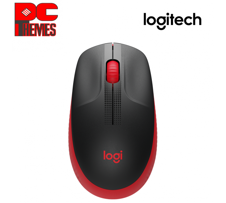 LOGITECH M190 Full-Size Wireless Mouse - [Red]